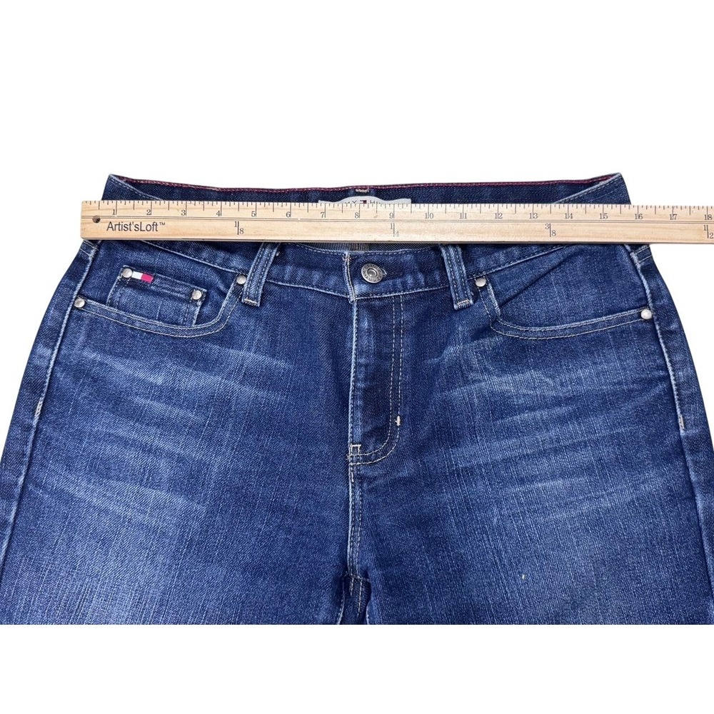 Tommy Hilfiger Vintage Y2K Bootcut Jeans Womens Size 10 Low Rise Dark Wash Denim - Picture 3 of 7